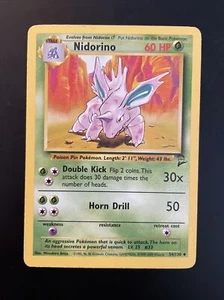 Nidorino - Basisset 2 - 54/130 - ungewöhnlich - Pokémonkarte - Unbegrenzte Auflage Neuwertig - Bild 1 von 1