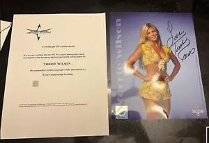 RARE WCW 1999 Wrestling Signed Torrie Wilson Original Autograph Great Condition - Picture 1 of 2