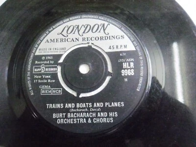 BURT BACHARACH & HIS ORCHESTRA & CHORUS HLR 9968  RARE SINGLE 7" 45 ENGLAND VG+ - Image 1 of 2