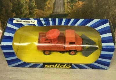 Solido 3604 Toner Gam IV Chasse Neige Orange Mercedes Uni-mog Snow Plough Boxed - Image 1 of 4