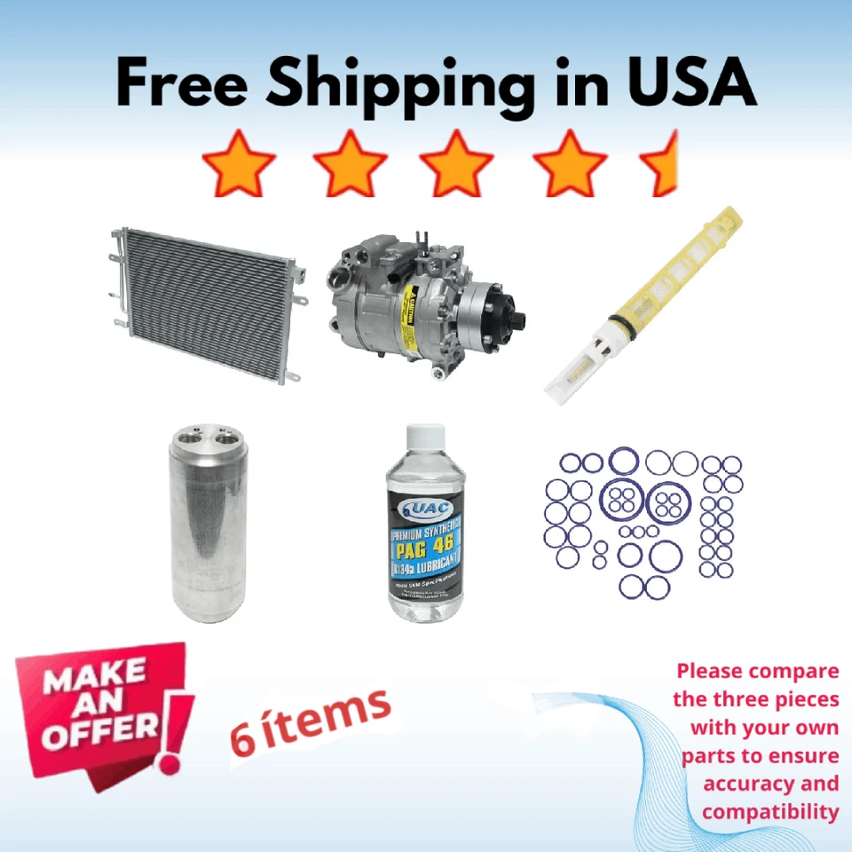 Compresor, condensador y válvula aire acondicionado Audi RS4 2002-2008, Audi S4 2006-2008 Foto 1 de 4