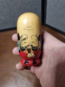 3 Piece Set Japan Fukuruma Wooden Nesting Dolls - Picture 1 of 12