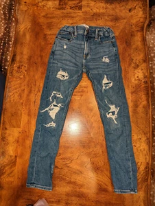 EUC size 11 / 12 Abercrombie kids super skinny adjustable waist jeans - Picture 1 of 1