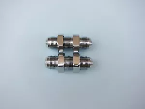 Lowrider Hydraulics Bulkhead #8 jic to #8 jic straight, 2 pcs, chrome - Picture 1 of 2