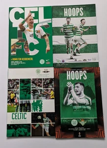 Lot x 4 Celtic Home Football Programmes inc Betis , Rosenborg & Rangers - Picture 1 of 4