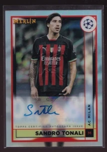 2022-23 Topps Merlin UEFA Club Competitions - Autographs #AC-ST Sandro Tonali - Bild 1 von 2