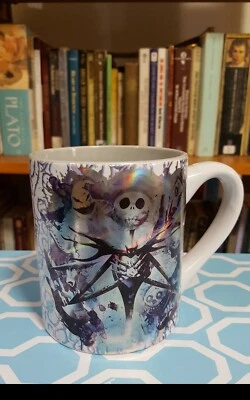DISNEY - Jack Skellington - Taza metálica plateada brillante 12 oz  Foto 1 de 4