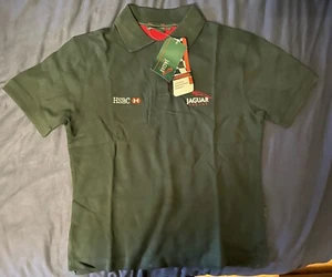 FORMULA 1 : JAGUAR RACING TEAM RARE 2001 POLO T SHIRT MEDIUM NEW WITH TAGS GREEN - Picture 1 of 3
