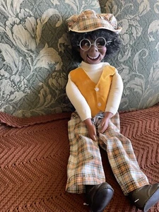 Vintage Eegee Lester Vantrilogiest Puppe 1973 24 Zoll groß - Bild 1 von 2