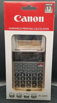 CANON P1-DHV-3 Handheld Printing Calculator Desktop 12 Digits NEW Open Box - Image 1 of 4