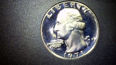 1971-S PROOF QUARTER  DDO DDR ERROR COIN - Image 1 of 4