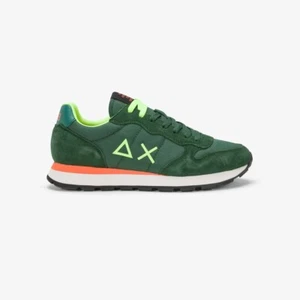 SUN 68 Tom Fluo Sneaker Nylon und Wildleder dunkelgrün Herrenschuhe AX - Bild 1 von 4