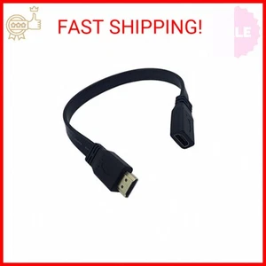 CERRXIAN HDMI Extension Cable 1FT Flat Slim High Speed HDMI Extender Cable A Mal - Picture 1 of 2
