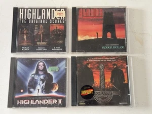 Highlander Movie Soundtrack CD Album Collection Vintage Original Complete 4 CDs - Picture 1 of 7