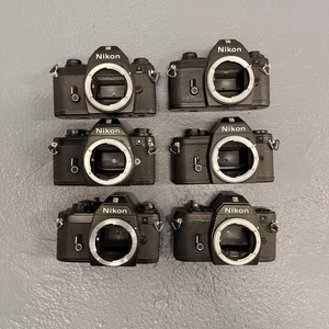 Lote de (6) - Cuerpo de cámara fotográfica Nikon EM 35mm SLR solamente - Imagen 1 de 1