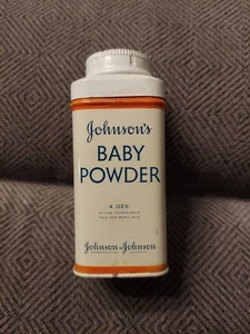 VINTAGE Johnson's Baby Powder 4 oz Litografia J&J Latta Pubblicitaria. - Foto 1 di 7