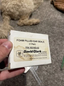 David Clark Foam Filled Ear Seals 18316G–02 Replacements fits Aviation Headset d - Picture 1 of 2