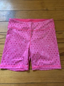 90 Degree by reflex Pink polka Dot Shorts Girls Size 10 - Picture 1 of 7