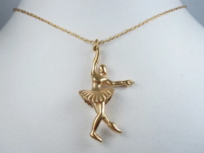 Colgante Bailarina Nina Ricci Chapado en Oro 16-18" - 8004 Foto 1 de 3