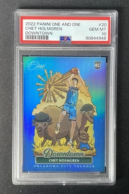 2022-23 Panini One And One Chet Holmgren #20 Downtown RC Case Hit SSP PSA 10 MT - Image 1 of 2