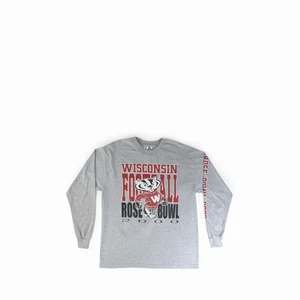 Vintage 2000 Wisconsin Football Long Sleeve Tee Shirt Vtg Y2k WI College Graphic - Picture 1 of 4