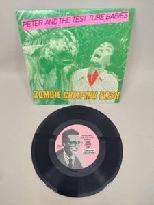 PETER AND THE TEST TUBE BABIES - ZOMBIE CREEPING FLESH 1982 1ST PRESS 7" VINYL - Picture 1 of 2