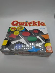 MindWare Qwirkle Game, 108 Durable Wooden Tiles & Canvas Drawstring Bag, Family - Picture 1 of 2