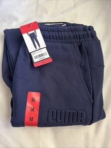 PUMA Men's Fleece Jogger Pants Size M Blue - Picture 1 of 2