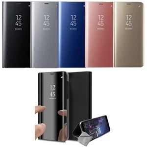 Housse etui coque portefeuille clear view pour Samsung Galaxy A40 + verre trempe - Photo 1 sur 4