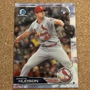 2019 BOWMAN CHROME RC DAKOTA HUDSON ST. LOUIS CARDINALS ROOKIE - Picture 1 of 2