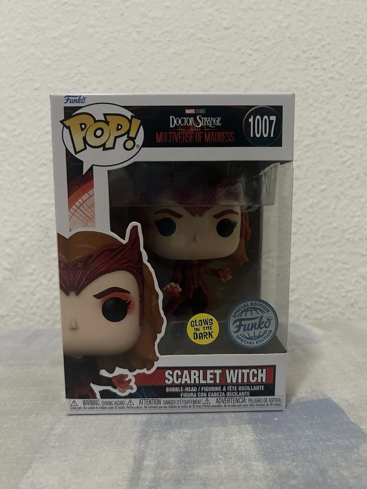 Funko Pop Scarlet Witch Glow in the dark Doctor Strange Marvel 1007 Exclusive  - Imagen 1 de 4
