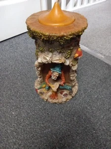 Vintage 70er Jahre Gunter Kerzen handgeschnitzt handbemalt 12" Kerze - Bild 1 von 9