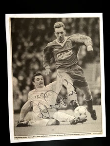 GARY SPEED - GRAND FOOTBALLEUR GALLOIS TARDIF - EXCELLENT COUPURE DE JOURNAL SIGNÉE - Photo 1/1