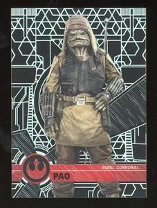 Pao 2017 Topps Tek Star Wars PATTERN 5 Form 2 Rare Variation SSP - Bild 1 von 1