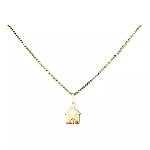 9ct 9k Yellow Gold Small House Charm Pendant 0.36 Grams. Brand New - Picture 1 of 6