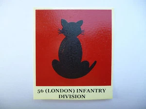 ORIGINAL 1950s BRITISH ARMY 56TH (LONDON) INFANTRY DIVISION WATERSLIDE TRANSFER - Picture 1 of 1