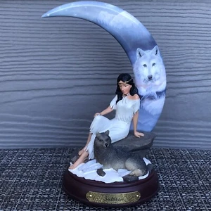 Soul Mates Native Indian By Robin Koni Tribal Spirits Series No A0600 Wolf Moon - Picture 1 of 13