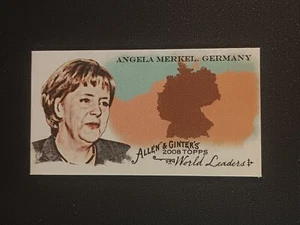 2008 Topps Allen & Ginter Insert Mini The World's Leaders Angela Merkel #WL15 - Bild 1 von 2