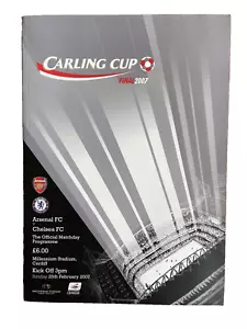 Arsenal V Chelsea League Cup Final 25/02/2007 Mint Condition Secure Free UK P&P - Picture 1 of 1
