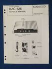 Kenwood Kac-526 Amplifier Service Manual Original Factory Issue Good Condition