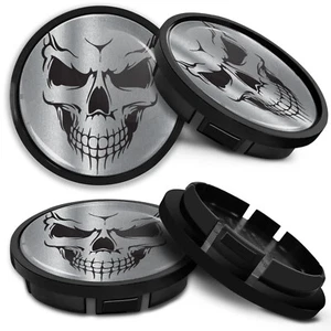 Compatible con tapacubos 5G0601171 tapacubos tapa llanta 66 mm (para VW) Skull - Imagen 1 de 6