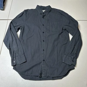 Buck Mason Button Up Shirt Black Mens Small - Picture 1 of 7
