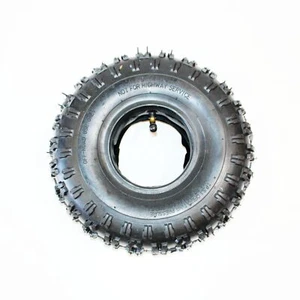 3.50 - 4 4" inch 4.10 - 4 Tyre Tire + Tube 49cc Mini Quad Dirt Bike ATV Buggy - Picture 1 of 4