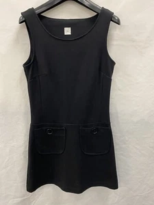 New look black dress sleeveless front pockets size 8 - Picture 1 of 3
