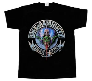 THE ALMIGHTY FREE N EASY 91 Short - Long sleeve new black T-SHIRT - Picture 1 of 3