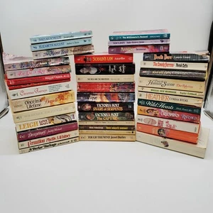 Vtg 80s 90s Romance Novel Lot 39 Paperback Books Silhouette Harlequin Historical - Picture 1 of 12