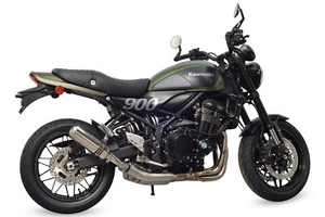 Escape Kawasaki Z900RS 2018-2023 SP Engineering pulido acero inoxidable cúpula redonda - Imagen 1 de 7