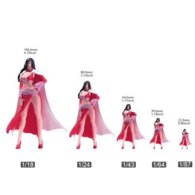 1/18 1/24 1/43 1/64 1/87 Dress Wearing Beauty Miniature Model Scene Props - Image 1 of 4