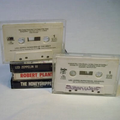 Lot of 5 LED ZEPPELIN & ROBERT PLANT Cassette Tapes III Houses of Holy Graffiti - Image 1 of 4
