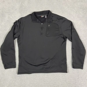 Alpine Design Mens L 1/4 Zip Sweater Jacket Full Zip Black - Picture 1 of 8